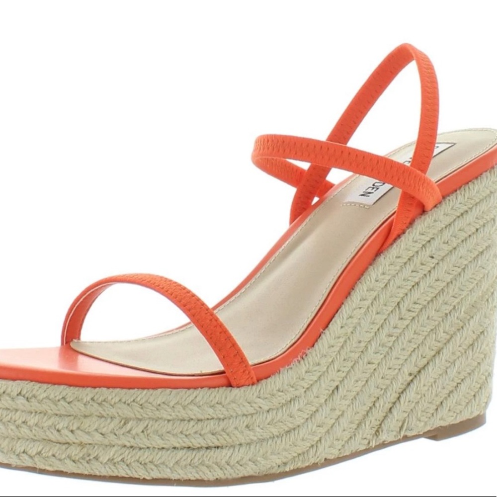 Steve Madden Skylight orange wedge